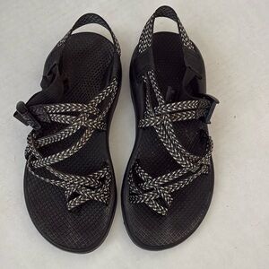 Chaco Athletic Shoes Black and Tan with Secure Crisscross Straps